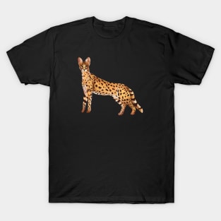 African wild cat. Serval. T-Shirt